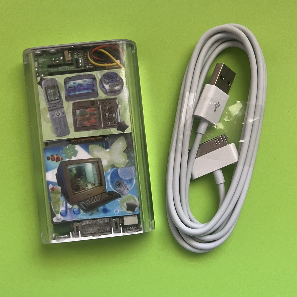 Clear Deco iPod Mini Second Gen, 256GB 24hr+ Battery